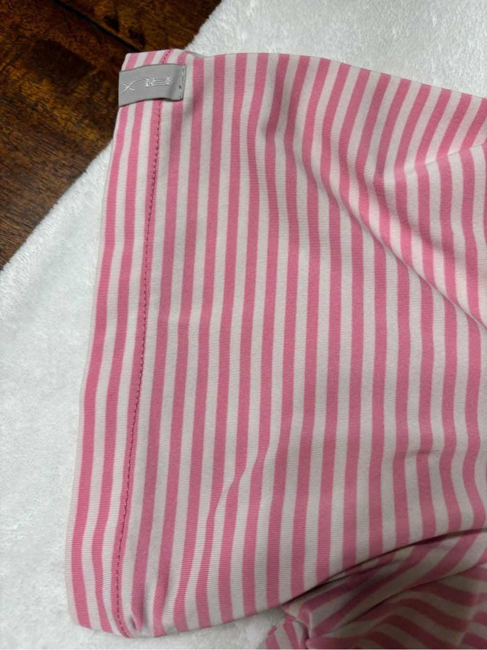 Ralph Lauren Men's Pink and White Striped Polo